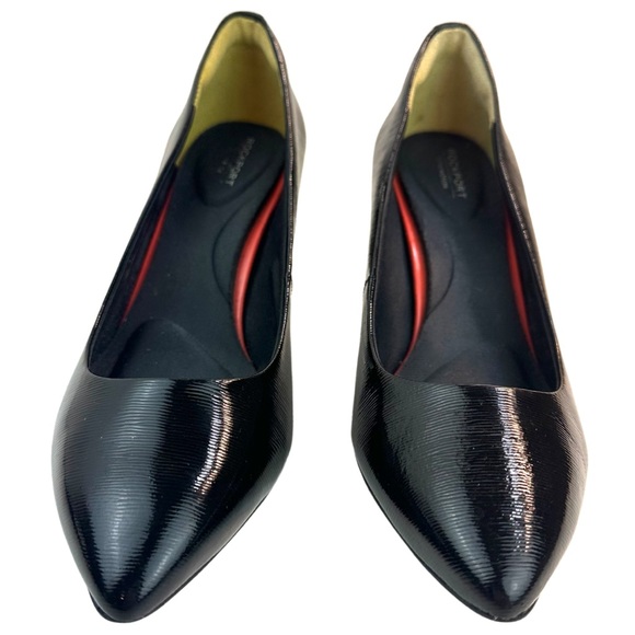 ROCK PORT WOMEN'S TOTAL MOTION SHEEHAN HEEL SHOES SIZE: 6.5 IN BLACK PATENT. - Picture 3 of 14